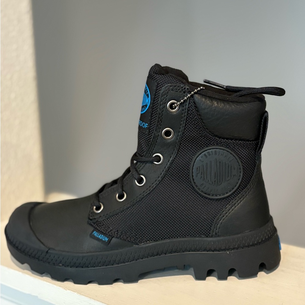 Palladium Women’s Pampa Sport Cuff Waterproof Boots Black Size 5 NEW - Picture 4 of 10